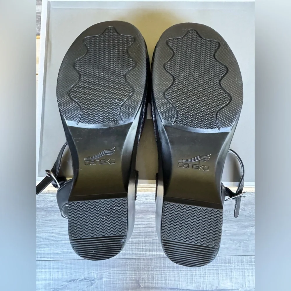 Dansko - Sam Black Leather Mules; Size 40 ( 9/9.5) - Picture 8 of 8